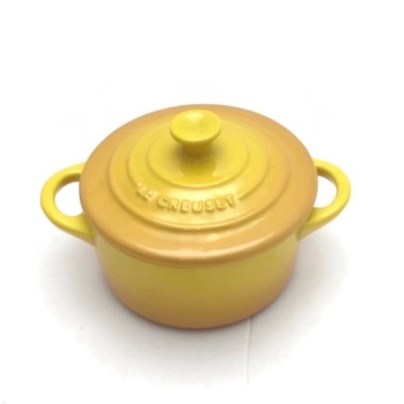 Le Creuset 8oz Round Mini Cocotte Soleil in Yellow - Picture 4 of 10